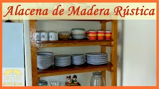 Como hacer una Alacena de Madera para Cocina Rústica  Muebles de Madera Faciles de Hacer [upl. by Anielram]