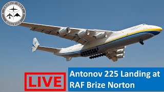 LIVE Antonov 225 Mriya Landing at RAF Brize Norton UK 24 June 2021 Ан225 Мрія [upl. by Ihsoyim509]