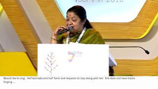 Araluva Huvugale kannada song by KS Chithra at IIS 2018 [upl. by Liryc]