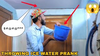 Throwing Ice Water Prank In Public Toilet Part 2   MOUZ PRANK [upl. by Yekcir]