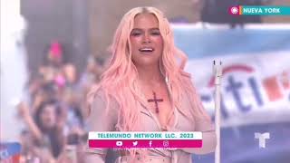 KAROL G  TQG Live on Today Show [upl. by Kcaj]