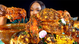 KING CRAB SEAFOOD BOIL MUKBANG  DESHELLED  SEAFOOD BOIL MUKBANG  Seafood  Mukbang [upl. by Line]