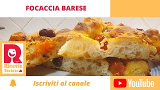 Focaccia Barese  Ricetta tipica pugliese  Impasto bimby [upl. by Citron]