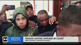 Tekashi 6ix9ine appears in Dominican Republic court [upl. by Leyes]