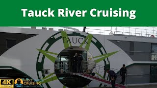 Tauck River Cruise  MS Joy  Sail Away from Amsterdam the Netherlands 4K [upl. by Yelwar]