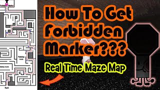 How To Get Forbidden Marker with MAZE MAP in Find The Markers Roblox 2024 [upl. by Kuth]