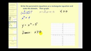 Converting Parametric Equation to Rectangular Form [upl. by Miarzim]