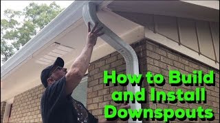 How to Build and Install Downspouts  DIY Easy Step by Step Process [upl. by Shaver]