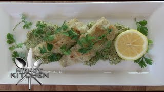 GRILLED FISH with PESTO  Nickos Kitchen [upl. by Jedidiah77]