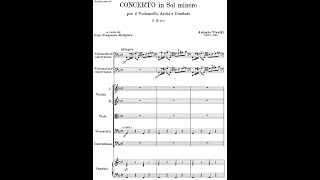 Antonio Vivaldi  Concerto for 2 Cellos in G minor RV 531 w score [upl. by Rao758]