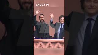 Presidentes Bukele y Milei Agradecen Desde el Balcón de la Casa Rosada 😲 [upl. by Maurilla]