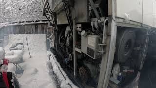 Prevost H3 45 Cold Start [upl. by Sanjiv412]