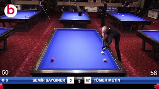 SEMİH SAYGINER vs TÜMER METİN 21BİLARDOMAX HANDİKAPLI 3 BANT BİLARDO LİGİ 2023 İSTANBUL  billiards [upl. by Goodson]