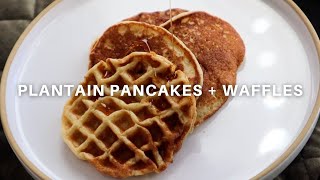 Lets Make Plantain Pancakes😋  Plantain Pancakes  Waffles Recipe [upl. by Buffum]