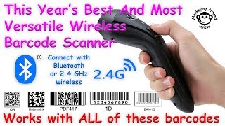 Koolertron Barcode Scanner 1D 2D review [upl. by Suoivatram]