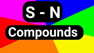 SN Compounds sulphur  Nitrogen compounds csirnet  Gate exams [upl. by Buttaro762]