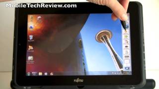 Fujitsu Stylistic Q550 Windows 7 Tablet Review [upl. by Leugim929]