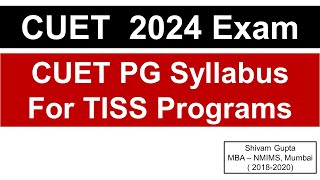 CUET PG 2024 Paper Pattern amp Syllabus for TISS Programs  Good News for TISS HRM  ODCL Aspirants [upl. by Girardi722]