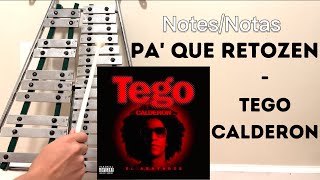 Pa Que Retozen  Tego Calderón en Lira con notas  With Notes [upl. by Amathist]