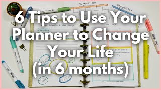 How to Use Your Planner to Change Your Life In 6 Months  Custom Functional Planning System [upl. by Dhiman522]