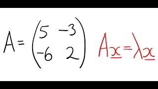 Find Eigenvalues and Eigenvectors of a 2x2 Matrix [upl. by Anahahs]