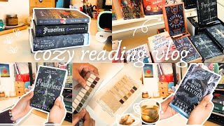 cozy week in the life ✨ book haul reading book shopping journaling annotating [upl. by Lamrouex]