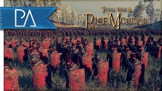 INTENSE DORWINION AMBUSH  Total War Rise of Mordor  LOTR MOD [upl. by Rehpetsirhc]