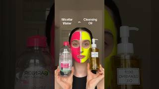 Micellar Water vs Cleansing Oil makeup makeupremover [upl. by Yecies]