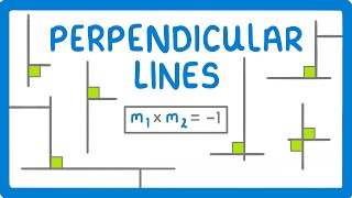 GCSE Maths  Perpendicular Lines 75 [upl. by Aerdnod]