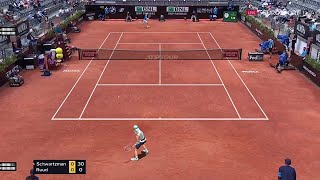 3 Diego Schwartzman 🇦🇷 vs 9 Casper Ruud 🇳🇴  2022 Italian Open Semifinals [upl. by Neb169]