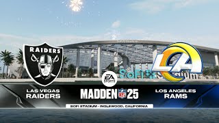 Madden 25  Las Vegas Raiders  Los Angeles Rams  Week 7 [upl. by Katie551]