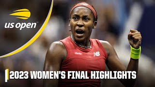 Coco Gauff vs Aryna Sabalenka Full Match Highlights  2023 US Open Final [upl. by Ecnadnac]