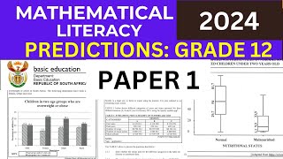 2024 PREDICTIONS GRADE 12 MATHEMATICAL LITERACY FINAL EXAM 2024 PAPER 1 THUNDEREDUC [upl. by Vokay]