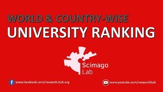 World amp CountryWise University Ranking  Scimago [upl. by Jasmin119]