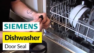 How to replace the dishwasher door seal on a Siemens dishwasher [upl. by Aynatahs]