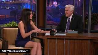 Sandra Bullock Gives Jay Leno Tearful Goodbye On Tonight Show [upl. by Gaultiero]