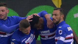 Il gol di Zapata  Sampdoria  Udinese 21  Giornata 26  Serie A TIM 201718 [upl. by Adroj]