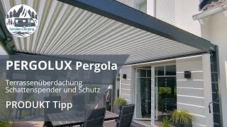 Aufbau der Lamellendach Pergola 4x4 Meter von PERGOLUX  DIY neuer Lieblingsort 😍  Fehler vermeiden [upl. by Faso]