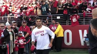 Jimmy Garoppolo signs autographs before the 49ersVikings playoff game [upl. by Khai]