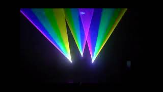 Лазерный проектор Animation 2000mW 3D SD RGB DMX512 [upl. by Attelahs]