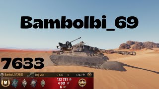 Skatamies replay 81 Bambolbi697TARS  Obj 268  7633dmg [upl. by Ynttirb]