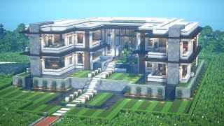 Minecraft Modern Mansion Tutorial  Interior  Architecture Build 14 [upl. by Alleynad]