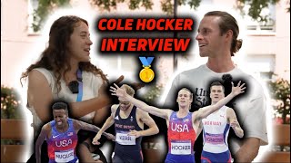 Cole Hocker Relives WILD Olympic Gold MedalWinning 1500m Race At Paris 2024 Games [upl. by Kirat]