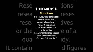 Result chapter researchtips [upl. by Lehcyar]