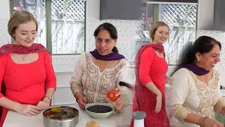 COOKING DAAL CHAWAL WITH MY INDIAN MOTHER IN LAW  Dhaba Style Dal Recipe [upl. by Langelo]