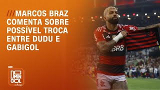 Marcos Braz comenta sobre possível troca entre Dudu e Gabigol  DOMINGOL [upl. by Chauncey803]