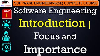 L1 Software Engineering Introduction  Focus and Importance  Software Engineering Lectures Hindi [upl. by Flavio]