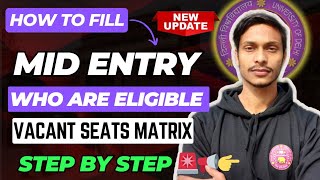 Mid Entry In DU UG  HOW To Fill Mid Entry Form In Delhi University Admission 2024  Eligibility [upl. by Drol274]