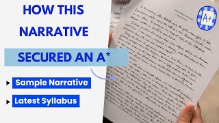 How This Narrative Writing Earned Top Marks  A Sample  O Level English 1123 [upl. by Yesoj]