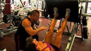 Ladies Leg Press Exercise [upl. by Bainbridge]